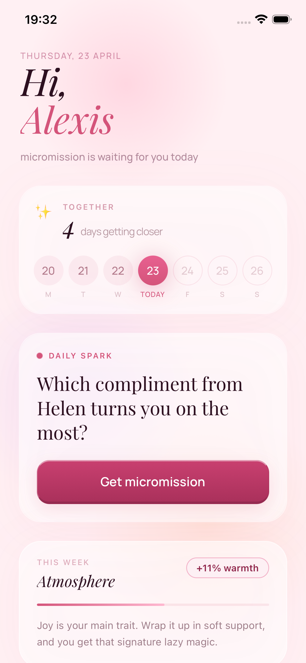 Home — Daily Spark & Streak