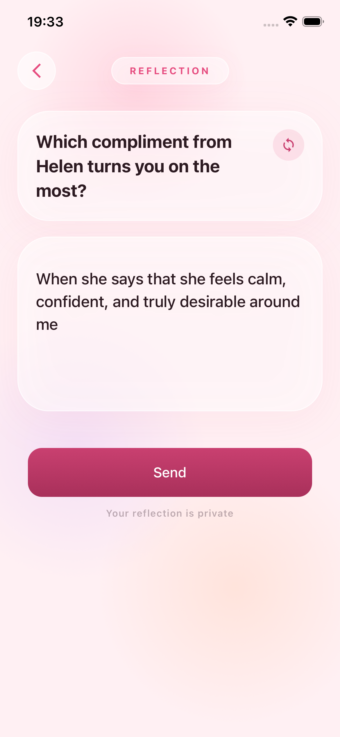 Reflection — share your thoughts